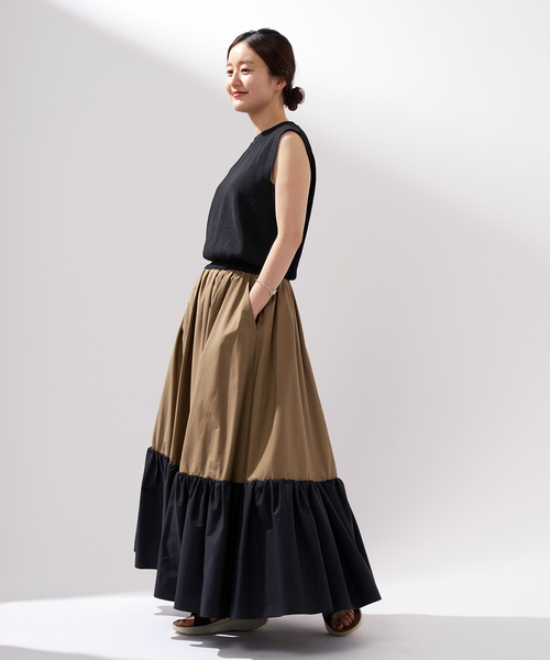 IENA（イエナ）の「《追加》アイレットニットベスト（ベスト・レディース・ホワイト/ブラック/チャコールグレー・FREE）」の7枚目の写真