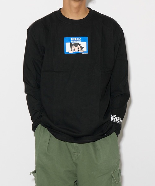 THE BAREFOOT（ベアフット）の「【 鉄腕アトム 】 HELLO MY NAME IS（ATOM）グラフィック ロンT ARI（Tシャツ/カットソー・メンズ・レッド/パープル/ブルー・XL/L/M）」の2枚目の写真