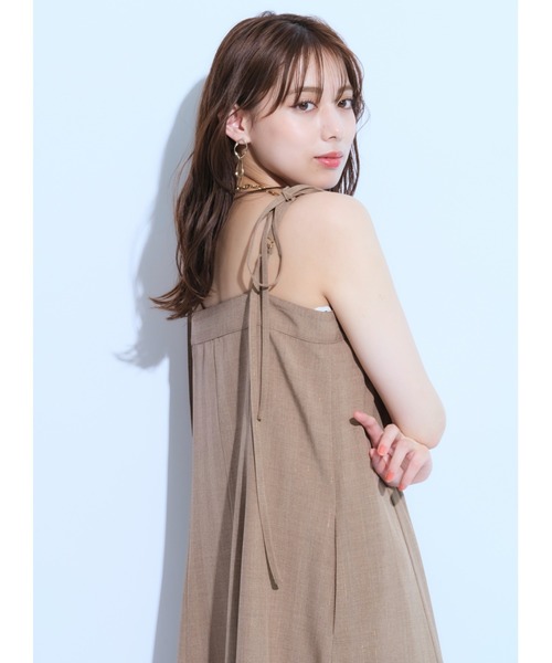 Mystrada バックリボンジレ　リボンフレアジャンスカ Mystrada バックリボンジレ リボンフレアジャンスカ