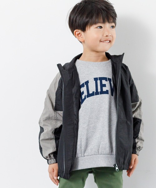 MAKE YOUR DAY（メイクユアデイ）の「BELIEVERロゴファミリー裏毛トレーナー■80～140cm（スウェット・キッズ・チャコールグレー/グレー・140/130/80/120/110/90/100）」の6枚目の写真