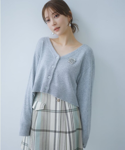 SNIDEL 24AW プリーツスカショーパン(グレー/サイズ1) SNIDEL（スナイデル）の「プリーツスカショーパン（その他パンツ
