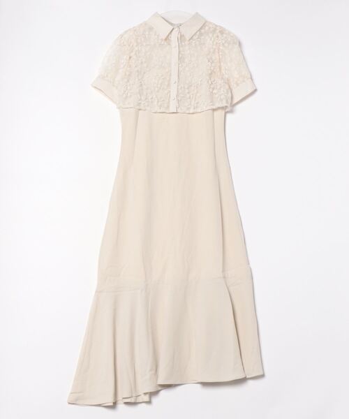 Lace Ladies(レースレディース)の「レース ブラウス× マーメイド キャミソール ワンピース セットアップ(ワンピース・レディース・アイボリー/ブラック・S/FREE)」の7枚目の写真