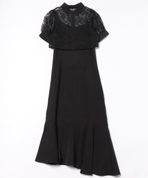 Lace Ladies(レースレディース)の「レース ブラウス× マーメイド キャミソール ワンピース セットアップ(ワンピース・レディース・アイボリー/ブラック・S/FREE)」の5枚目の写真