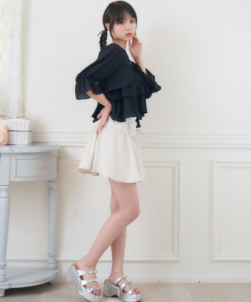 ems excite（エムズエキサイト）の「ティアードビスチェSET（シャツ/ブラウス・レディース・ピンク/ホワイト系その他/ブラック・FREE）」の16枚目の写真