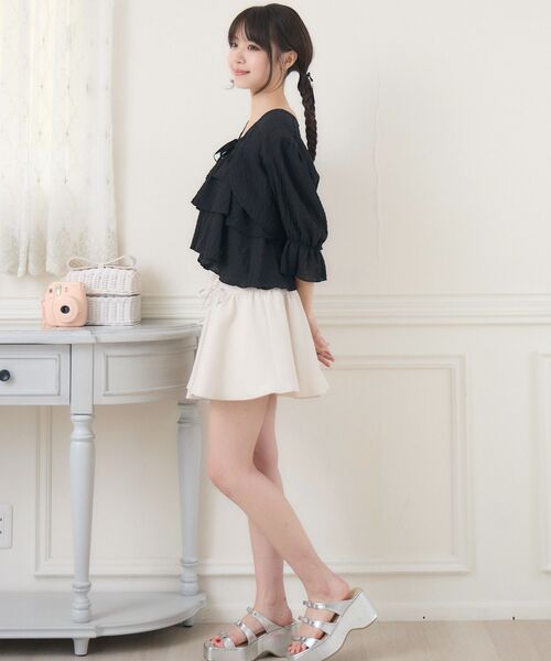 ems excite（エムズエキサイト）の「ティアードビスチェSET（シャツ/ブラウス・レディース・ピンク/ホワイト系その他/ブラック・FREE）」の17枚目の写真