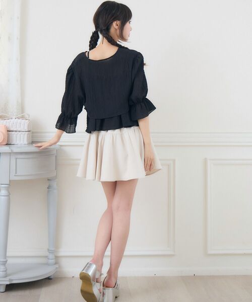 ems excite（エムズエキサイト）の「ティアードビスチェSET（シャツ/ブラウス・レディース・ピンク/ホワイト系その他/ブラック・FREE）」の18枚目の写真