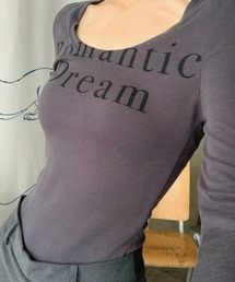 ロゴプリントロングTEE