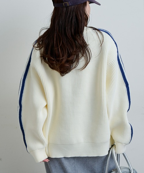 チャオパニックティピー スポンディッシュラインニットトラックジャケット CIAOPANIC TYPY（チャオパニックティピー）の「スポンディッシュ