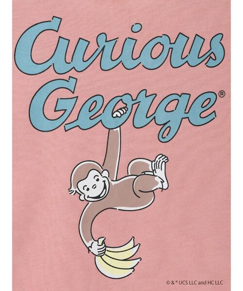 Samansa Mos2 Lagom（サマンサモスモスラーゴム）の「【おさるのジョージ】バックプリント5分袖Tシャツ（Tシャツ/カットソー・キッズ・ピンク/グリーン/イエロー・100/110/120/130/95）」の14枚目の写真