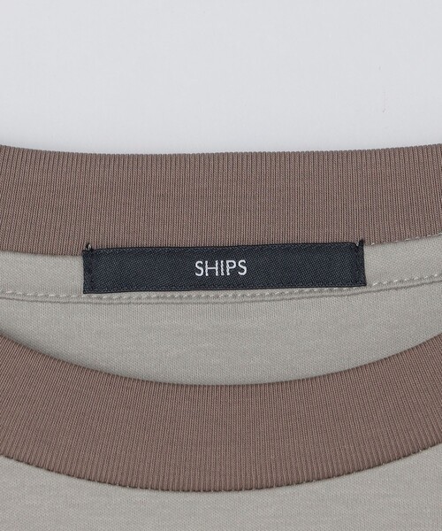【セール】SHIPS: カラースラント パネル 長袖 Tシャツ（Tシャツ/カットソー）｜SHIPS（シップス）