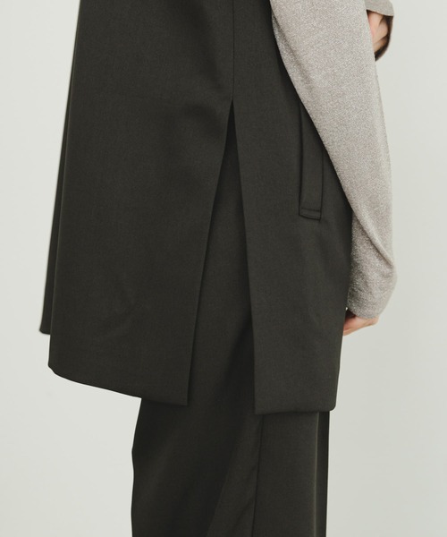 ITEMS URBANRESEARCH（アイテムズ アーバンリサーチ）の「ジレ×パンツセット（パンツドレス・レディース・ブラック/ベージュ・FREE）」の21枚目の写真