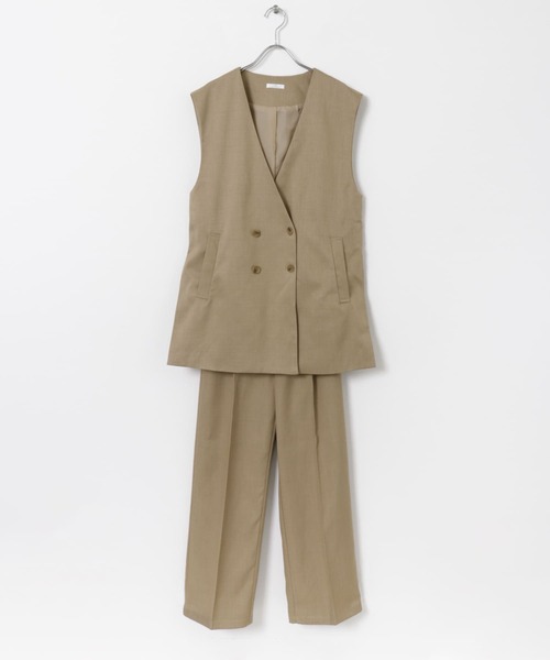 ITEMS URBANRESEARCH（アイテムズ アーバンリサーチ）の「ジレ×パンツセット（パンツドレス・レディース・ブラック/ベージュ・FREE）」の17枚目の写真