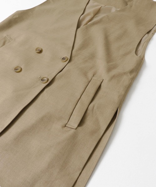 ITEMS URBANRESEARCH（アイテムズ アーバンリサーチ）の「ジレ×パンツセット（パンツドレス・レディース・ブラック/ベージュ・FREE）」の16枚目の写真