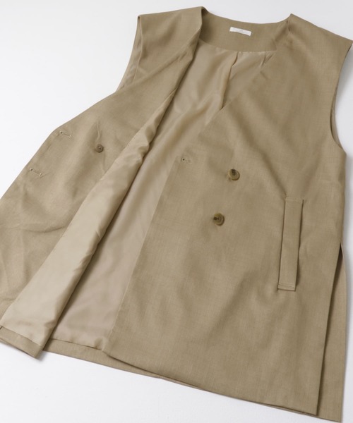 ITEMS URBANRESEARCH（アイテムズ アーバンリサーチ）の「ジレ×パンツセット（パンツドレス・レディース・ブラック/ベージュ・FREE）」の15枚目の写真