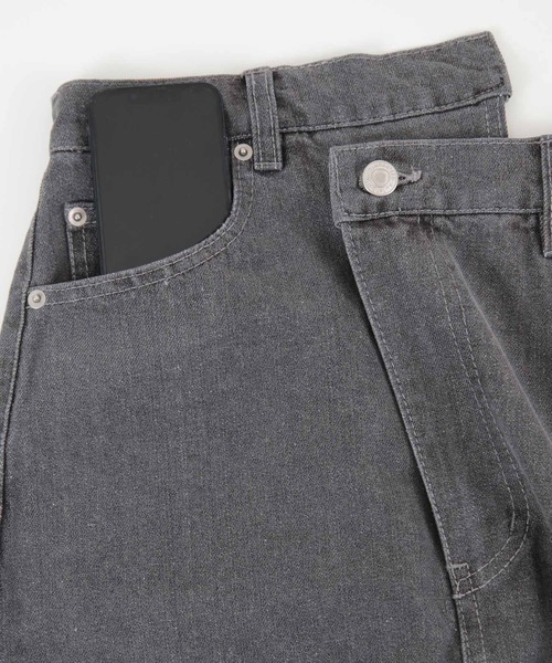 UR'S(ユアーズ)の「アシメデザインデニムスカート(デニムスカート・レディース・グレー/ブルー・M)」の12枚目の写真