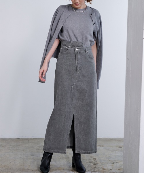 UR'S(ユアーズ)の「アシメデザインデニムスカート(デニムスカート・レディース・グレー/ブルー・M)」の16枚目の写真