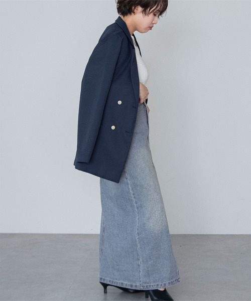 UR'S(ユアーズ)の「アシメデザインデニムスカート(デニムスカート・レディース・グレー/ブルー・M)」の21枚目の写真