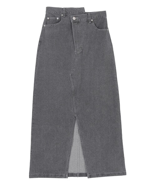 UR'S(ユアーズ)の「アシメデザインデニムスカート(デニムスカート・レディース・グレー/ブルー・M)」の6枚目の写真