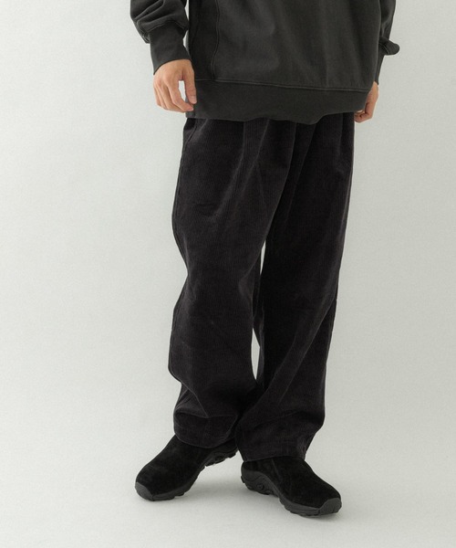 EKAL（エカル）の「『UR TECH』コーデュロイワイドトラウザー（その他パンツ・メンズ・ブラウン系その他/チャコールグレー/モカ・MEDIUM/LARGE）」の4枚目の写真