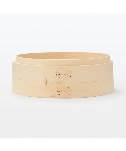 無印良品（ムジルシリョウヒン）の「竹材　蒸篭（せいろ）／本体　深型　大　約直径２３×高さ８ｃｍ（鍋/フライパン・メンズ・その他・FREE）」の3枚目の写真