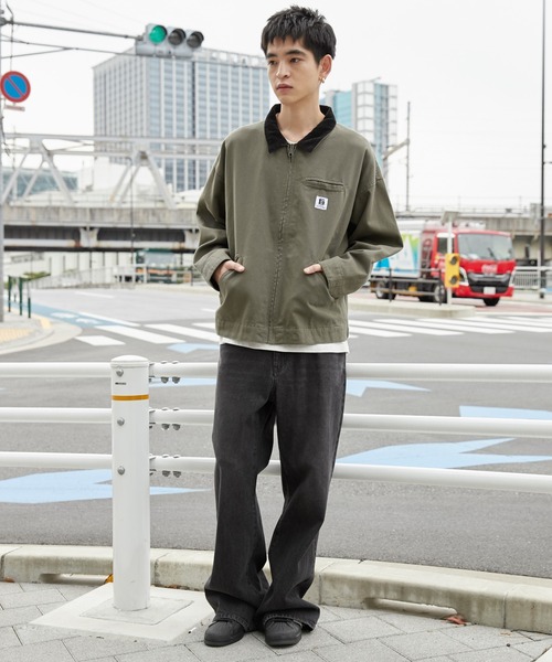 WEGO（ウィゴー）の「WEGO/ワーカーズZIPジャケット（ブルゾン・メンズ・カーキ/ブラック系その他/ブラウン・MEDIUM/LARGE）」の17枚目の写真
