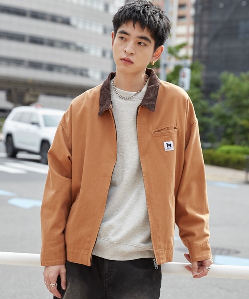 WEGO（ウィゴー）の「WEGO/ワーカーズZIPジャケット（ブルゾン・メンズ・カーキ/ブラック系その他/ブラウン・MEDIUM/LARGE）」の22枚目の写真