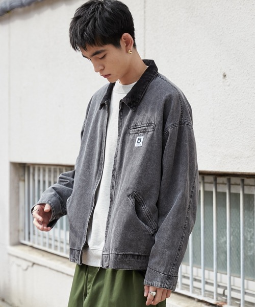 WEGO（ウィゴー）の「WEGO/ワーカーズZIPジャケット（ブルゾン・メンズ・カーキ/ブラック系その他/ブラウン・MEDIUM/LARGE）」の19枚目の写真