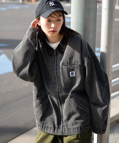 WEGO（ウィゴー）の「WEGO/ワーカーズZIPジャケット（ブルゾン・メンズ・カーキ/ブラック系その他/ブラウン・MEDIUM/LARGE）」の11枚目の写真
