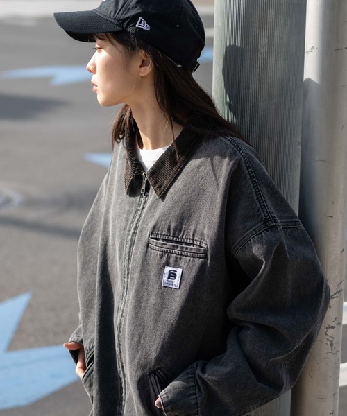 WEGO（ウィゴー）の「WEGO/ワーカーズZIPジャケット（ブルゾン・メンズ・カーキ/ブラック系その他/ブラウン・MEDIUM/LARGE）」の10枚目の写真