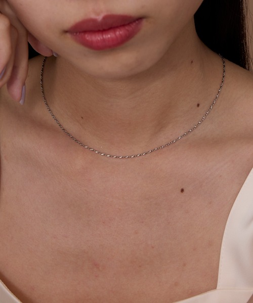 SETUP7(セットアップセブン)の「【SETUP7】glitter chain necklace グリッターチェーンネックレス NKS(ネックレス・レディース・ゴールド/シルバー・FREE)」の1枚目の写真