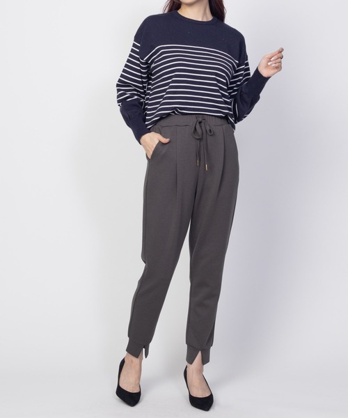 HusHusH(ハッシュアッシュ)の「HusHusH ダンボール ジョガーパンツ(その他パンツ・レディース・チャコールグレー/ブラック・M/L)」の4枚目の写真