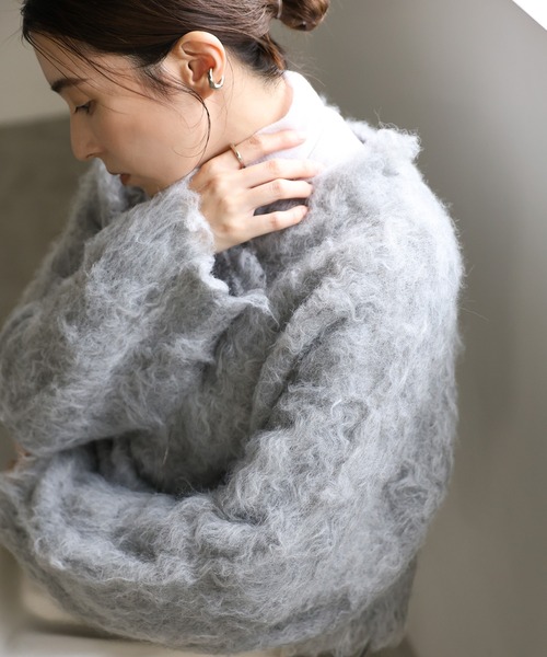 シャギークロップドニットトップス（ニット/セーター）｜select MOCA