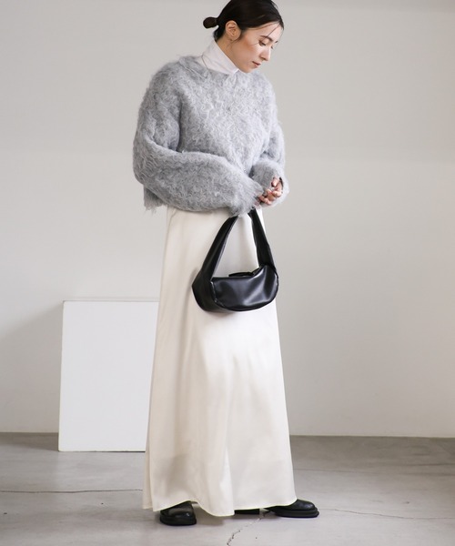 セール】シャギークロップドニットトップス（ニット/セーター