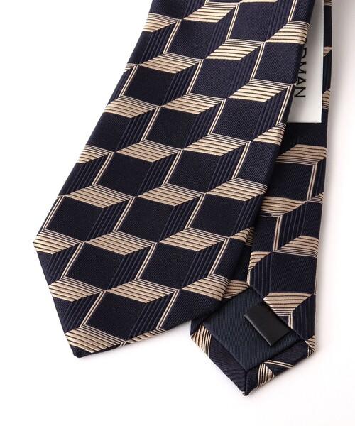 NOLLEY’S（ノーリーズ）の「Fossati トリックアート柄ジャガードネクタイ（ネクタイ・メンズ・ブルー系その他6・FREE）」の10枚目の写真