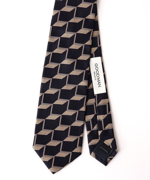 NOLLEY’S（ノーリーズ）の「Fossati トリックアート柄ジャガードネクタイ（ネクタイ・メンズ・ブルー系その他6・FREE）」の9枚目の写真