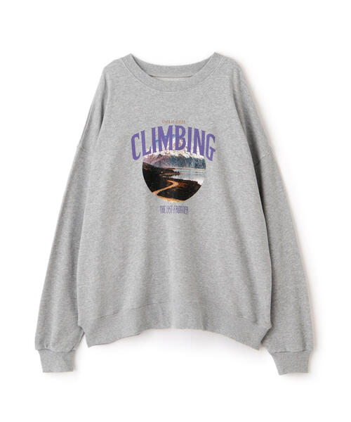 FREE'S MART(フリーズマート)の「◆マウンテンプリントビッグスウェット(スウェット・レディース・ネイビー/ホワイト/グレー・FREE)」の4枚目の写真