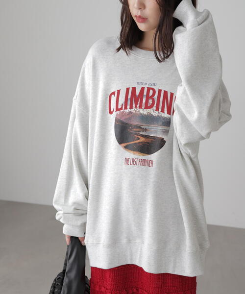 FREE'S MART(フリーズマート)の「◆マウンテンプリントビッグスウェット(スウェット・レディース・ネイビー/ホワイト/グレー・FREE)」の16枚目の写真