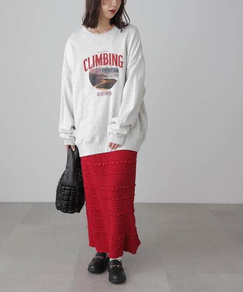 FREE'S MART(フリーズマート)の「◆マウンテンプリントビッグスウェット(スウェット・レディース・ネイビー/ホワイト/グレー・FREE)」の19枚目の写真