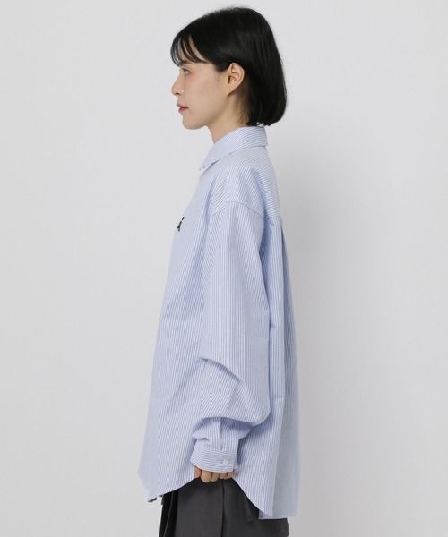 ALAND(エーランド)の「【UNISEX】ALAND/Aロゴストライプロングスリーブシャツ(シャツ/ブラウス・レディース・ブルー/グレー・SMALL/MEDIUM)」の20枚目の写真