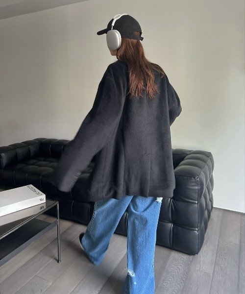 WILLFULLY（ウィルフリー）の「fluffy shaggy oversize tailored JK 