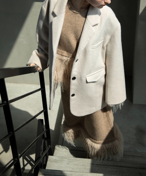 WILLFULLY（ウィルフリー）の「fluffy shaggy oversize tailored JK 