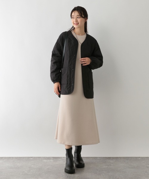 GLOBAL WORK Smile Seed Store（グローバルワーク スマイルシードストア）の「エアサーマルキルトブルゾン/116028（ブルゾン・レディース・カーキ/ブラック/アイボリー・X-LARGE/SMALL/LARGE/MEDIUM）」の9枚目の写真