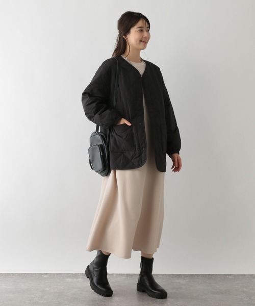 GLOBAL WORK Smile Seed Store（グローバルワーク スマイルシードストア）の「エアサーマルキルトブルゾン/116028（ブルゾン・レディース・カーキ/ブラック/アイボリー・X-LARGE/SMALL/LARGE/MEDIUM）」の10枚目の写真