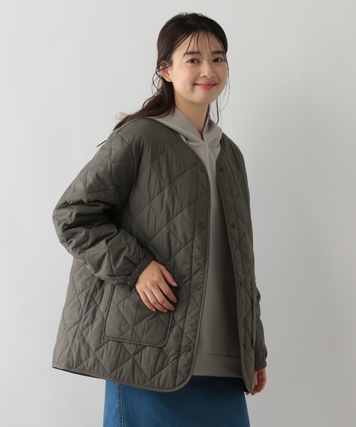 GLOBAL WORK Smile Seed Store（グローバルワーク スマイルシードストア）の「エアサーマルキルトブルゾン/116028（ブルゾン・レディース・カーキ/ブラック/アイボリー・X-LARGE/SMALL/LARGE/MEDIUM）」の18枚目の写真