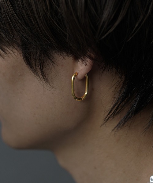 【国内即発】≪MC STUDIO≫ スクエア フープ ピアス 国内即発】≪MC STUDIO≫ スクエア フープ ピアス