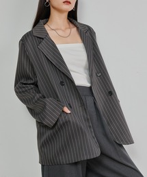 solleim | ピンストライプテーラードジャケット(テーラードジャケット)