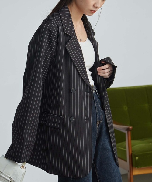 HOLIDAY ピンストライプ　テーラードジャケット HOLIDAY（ホリデイ）の「PINSTRIPE JACKET ピンストライプ
