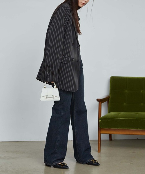 solleim（ソルレム）の「ピンストライプテーラードジャケット（テーラードジャケット・レディース・グレー/ブラック・M）」の13枚目の写真