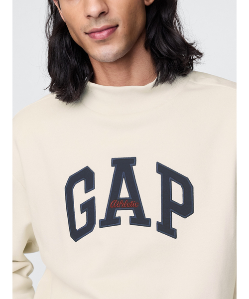 セール】GAPロゴ モックネック スウェット・トレーナー