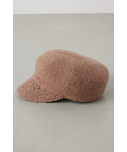 AZUL by moussy（アズールバイマウジー）の「ウールライクキャスケット（キャスケット・レディース・ブラック/ベージュ・FREE）」の15枚目の写真